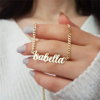 ✨ Custom Name Cuban Chain Necklace – For Women & Men ✨
Show off your unique style with this personalized name necklace, featuring a bold 5mm Cuban link chain and a custom name pendant crafted from premium stainless stee