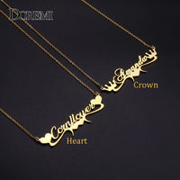 💛 DOREMI Handmade Custom Name Necklace – Elegant Heart Statement Choker 💛
Express your individuality and elegance with this handmade personalized name necklace from DOREMI. Expertly crafted from high-quality stainless