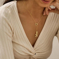✨ Personalized Name Necklace with Heart Clasp – Elegant Women’s Jewelry ✨
Add a touch of elegance and meaning to your style with this custom name necklace featuring a unique heart-shaped clasp. Crafted from premium st