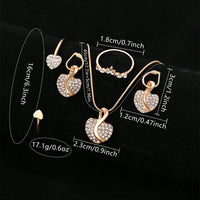 \💎 Luxury Women's Jewelry & Watch Set – Elegance in Every Detail