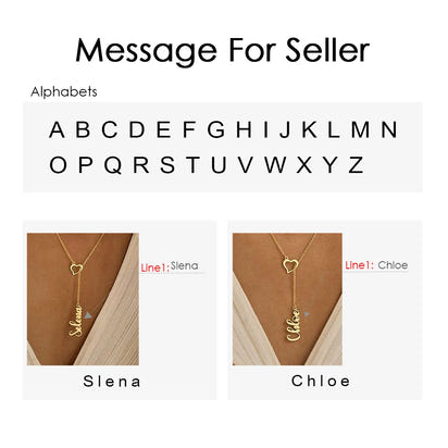✨ Personalized Name Necklace with Heart Clasp – Elegant Women’s Jewelry ✨
Add a touch of elegance and meaning to your style with this custom name necklace featuring a unique heart-shaped clasp. Crafted from premium st