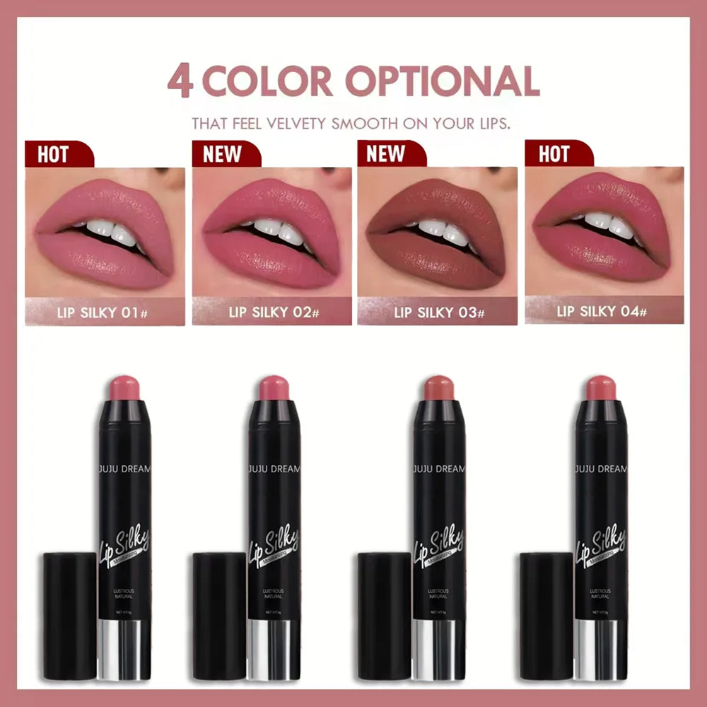 Matte 4-in-1 Lipstick Pen – Waterproof, Long-Lasting, Easy to Apply

Achieve flawless lips for any occasion with the Matte 4-Color Lipstick Pen, featuring four stunning shades in one convenient tool. Its smooth, lightweight