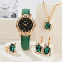 💎 5PCS Luxury Women's Watch & Bracelet Set – Sparkle with Every Moment 💎

Shine with timeless elegance wearing this 5-piece luxury women’s watch and bracelet set, crafted for those who love a blend of glamour, sophi